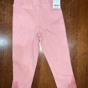 OshKosh B'gosh Pink Kids Leggings with Lace Detail